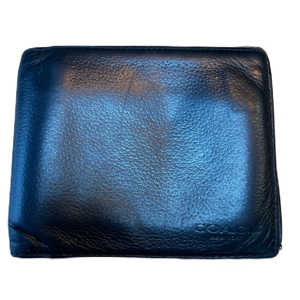 COACH Men's Leather Black Wallet